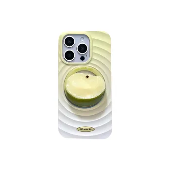 Sopi Acrylic Material Wave Apple Magnetic Stand Phone Cases Compatible With IPhone 16/15 Pro Max/Apple 13/14 Pro/Max