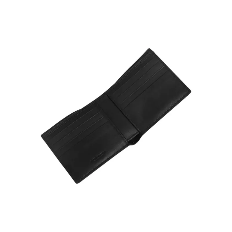 Bottega Veneta Calfskin Wallet Men's Black-4