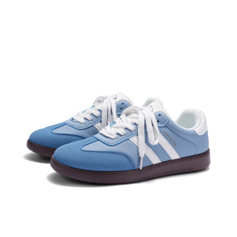 Pepe The Frog Skateboard Shoes Unisex Low Top Black/White/Blue-13
