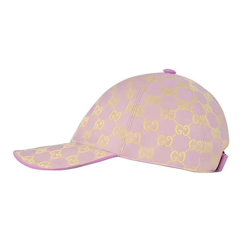 GUCCI Canvas Baseball Caps Women's Pink-2