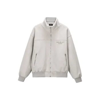 BLACK OF EXIT Jackets Unisex Light Grey, Padded