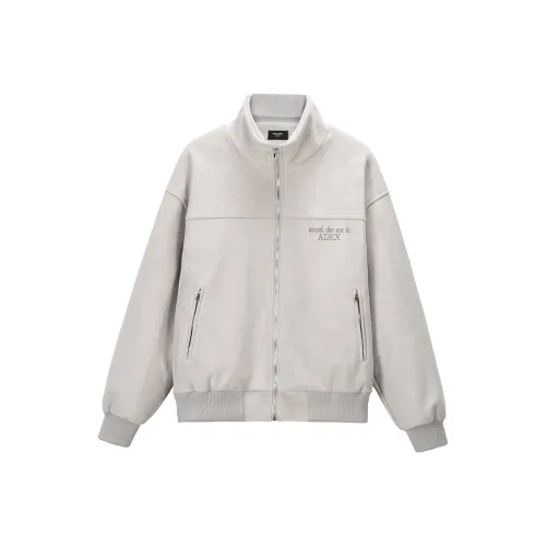BLACK OF EXIT Jackets Unisex Light Grey, Padded