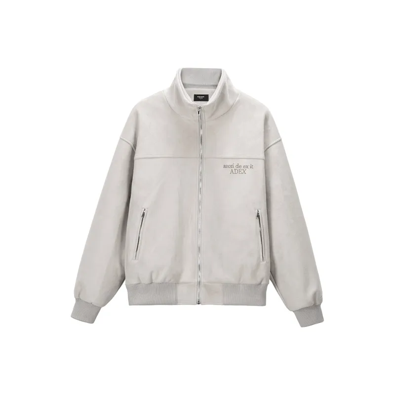 BLACK OF EXIT Jackets Unisex Light Grey, Padded-0