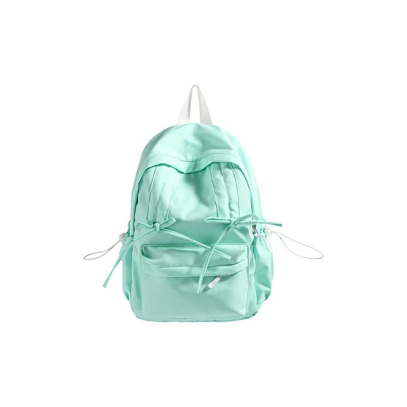 XIANGSU Nylon Fabric Backpack Women's Light Green/Dark Green/Gray/Black-7