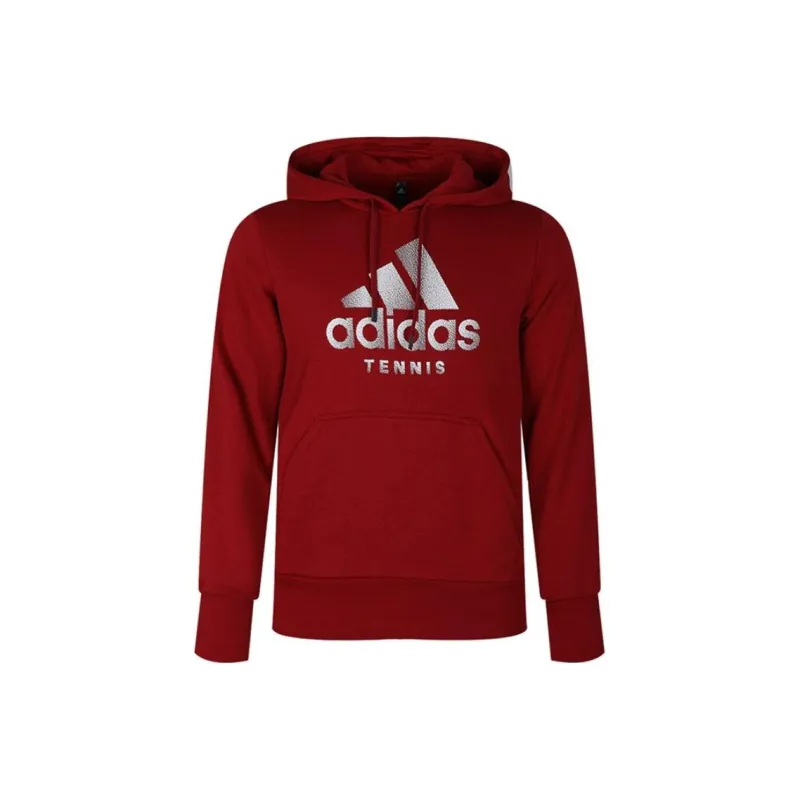 Adidas Tennis Cat Hoodie M Sweatshirt Men's Red-0