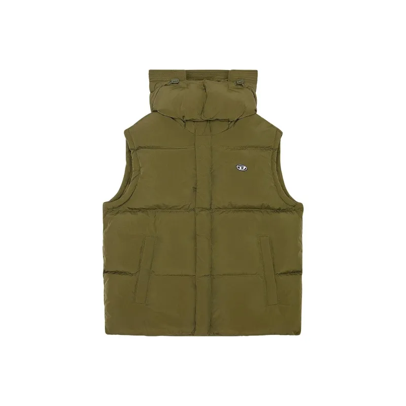 DIESEL Vests Men Olive Green-0