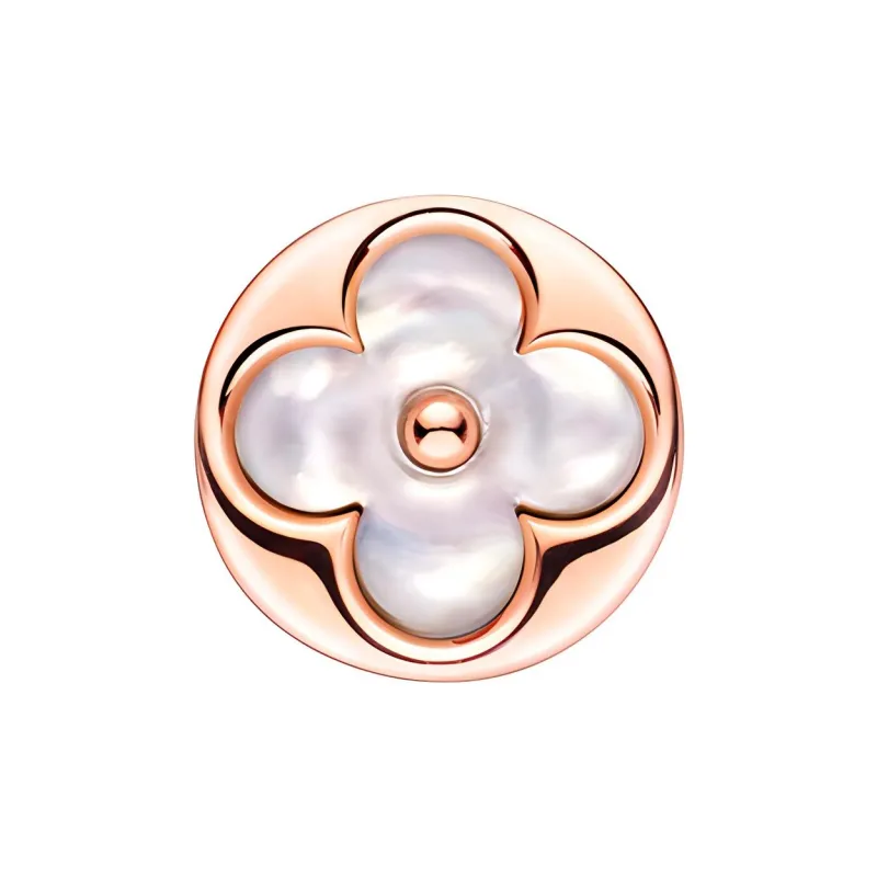 LOUIS VUITTON Color Blossom Sun Ear Stud Pink Gold And White Mother of Pearl   Per Unit-0