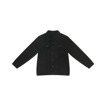 Voguo Relay Denim Jackets Unisex Black