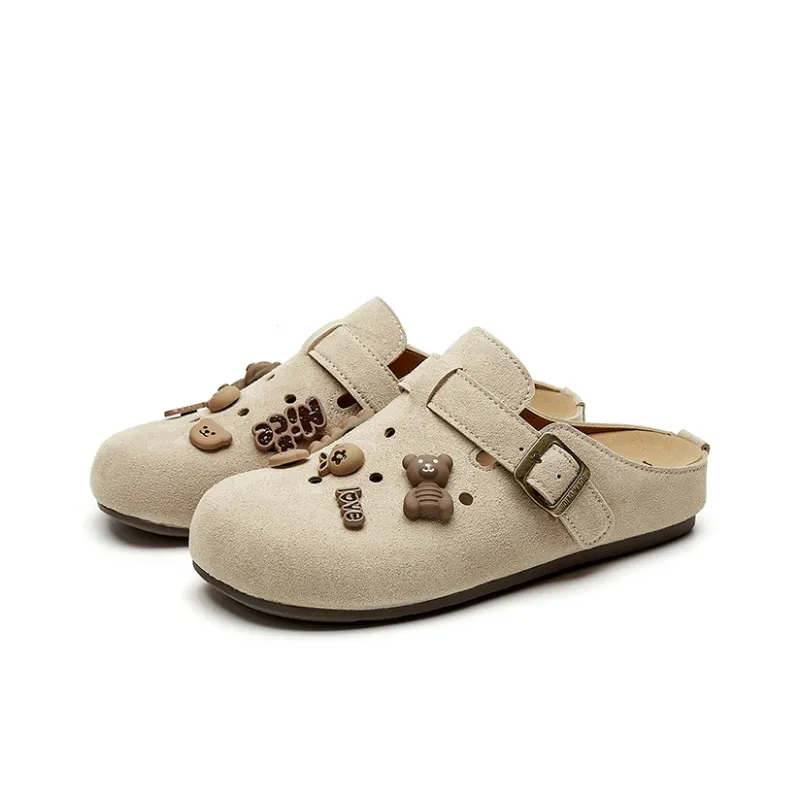 Jin Baichuan Rubber Sole Odor Resistant Slip Resistant Closed Toe Slippers Women's-7
