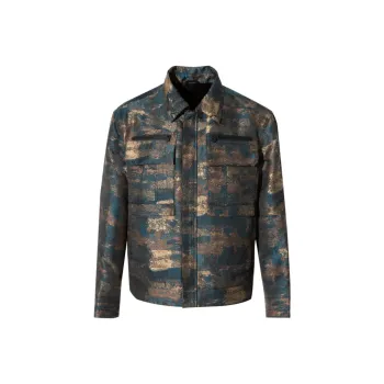 ANDREW MACKENZIE Jackets Men Blue Green