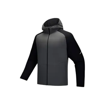 Anta Running Collection Jackets Coats Men's Castle Gray/Basic Black