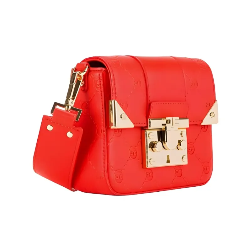 Elisabetta Franchi Acrylic Portable Crossbody Bag Shoulder Bag Mini Women's Patent Red-1