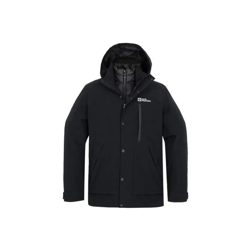 Jack Wolfskin Waterproof And Windproof Windbreaker Jacket Men's-6