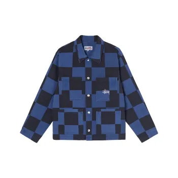 Stussy Denim Jackets Unisex Blue