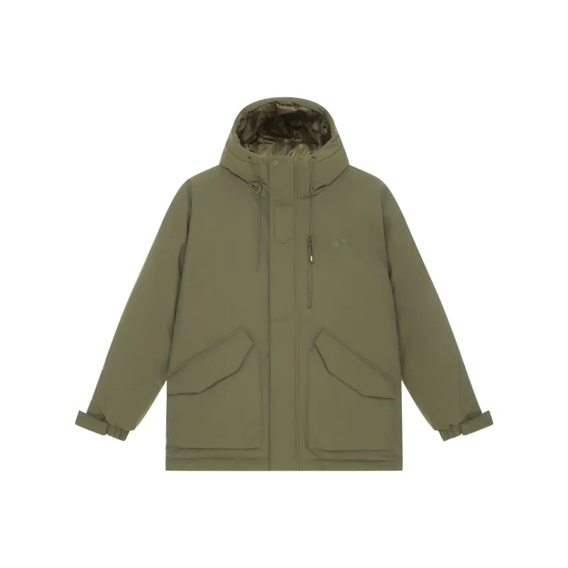 New Balance Sports Life Collection Parka Down Jacket Men's Army Green-0