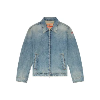 DIESEL D-Rohe Zipped Denim Jacket