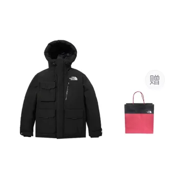 THE NORTH FACE Down Jacket Unisex Black Shopping Bag Included