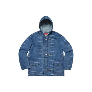 Supreme Logo Denim Turnout Jacket