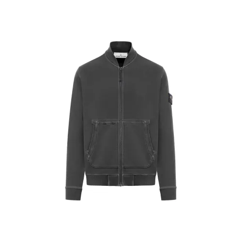 STONE ISLAND Logo Patch Zipped Sweatshirt
