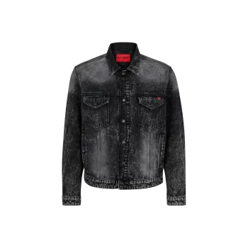 HUGO BOSS Denim Jackets Men Black