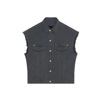 Givenchy Vests Men Gray
