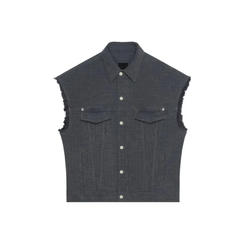 Givenchy Vests Men Gray-0