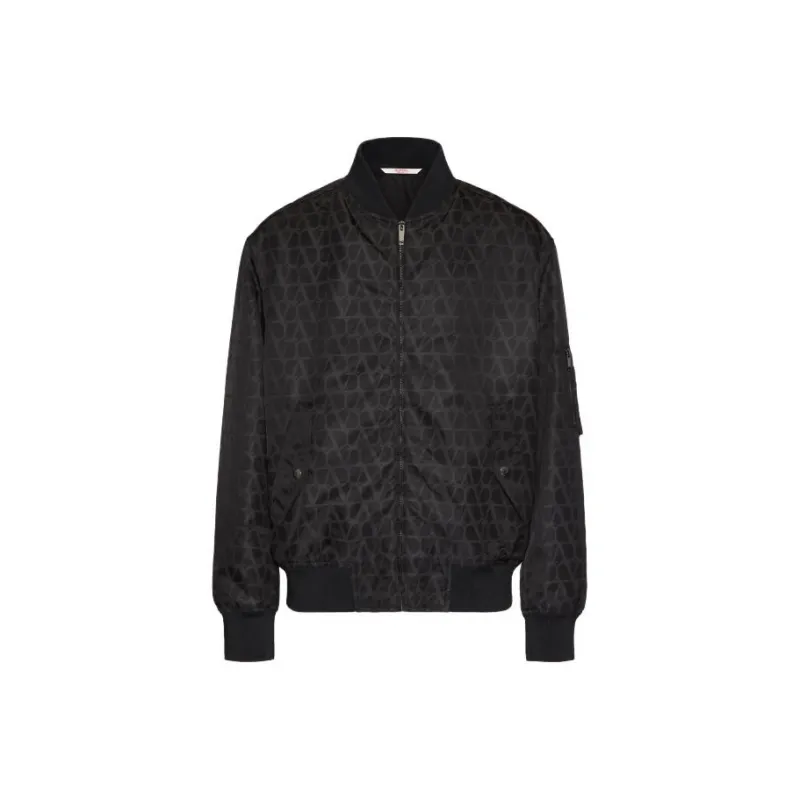 Valentino Toile Iconographe Zip Up Bomber Jacket-0