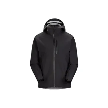 Arcteryx Outdoor Hiking Water Resistant Windproof Wear Resistant Windbreaker Jacket Men's Black