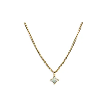 PUENTE Titanium Steel Necklaces Men's Gold