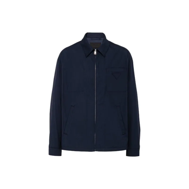 PRADA Logo patch Cotton Jacket-0