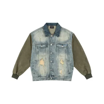 XINYINSU Denim Jacket Unisex Blue