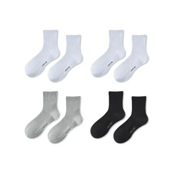 JIAZINI Mid Calf Socks Men's 4 Pack