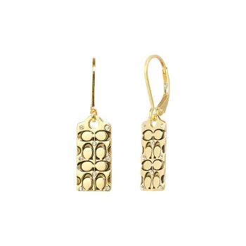 COACH Earrings Women's Gold