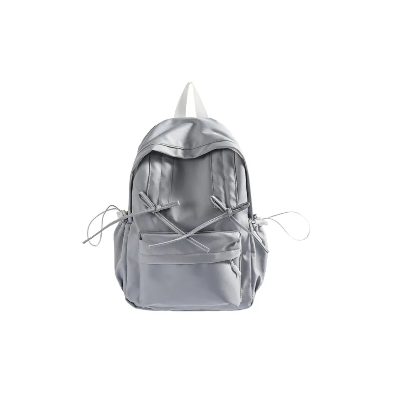 XIANGSU Nylon Fabric Backpack Women's Light Green/Dark Green/Gray/Black-14