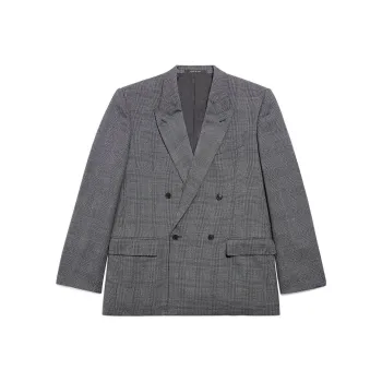 Balenciaga Prince Of Wales Checked Jacket