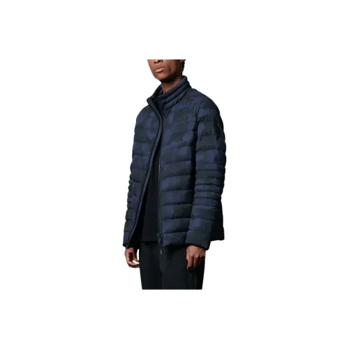 Moose Knuckles FW21 Multicolor Stand Collar Down Jacket Men's Dark Blue