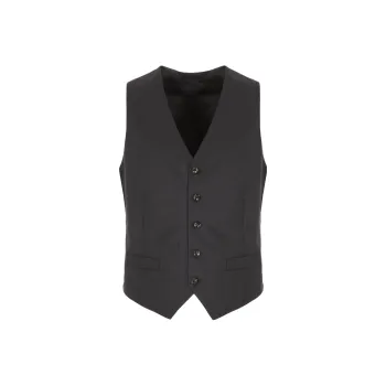 GIORGIO ARMANI Vests Men Black