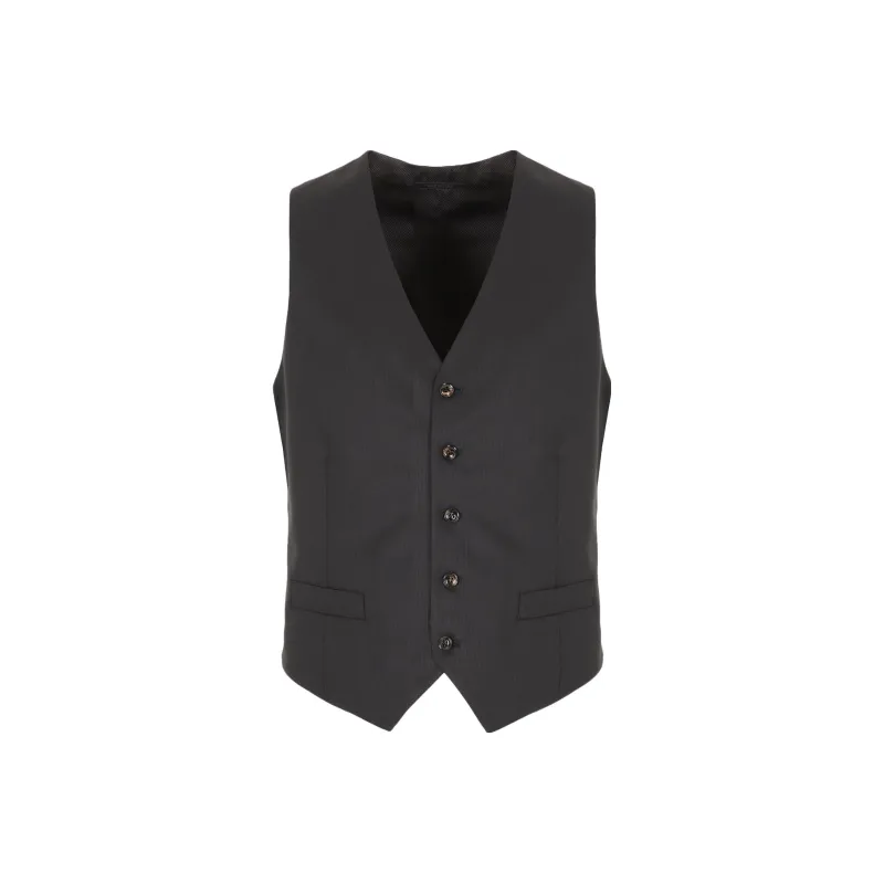GIORGIO ARMANI Vests Men Black-0
