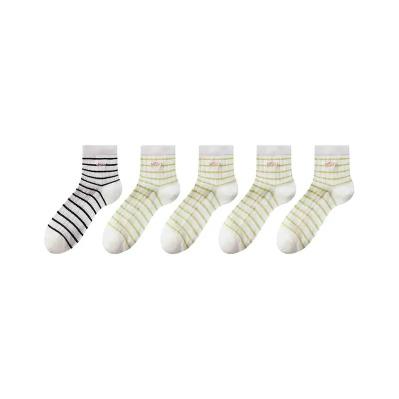 MADALLO Mid Calf Socks Women's 5 Pack-2