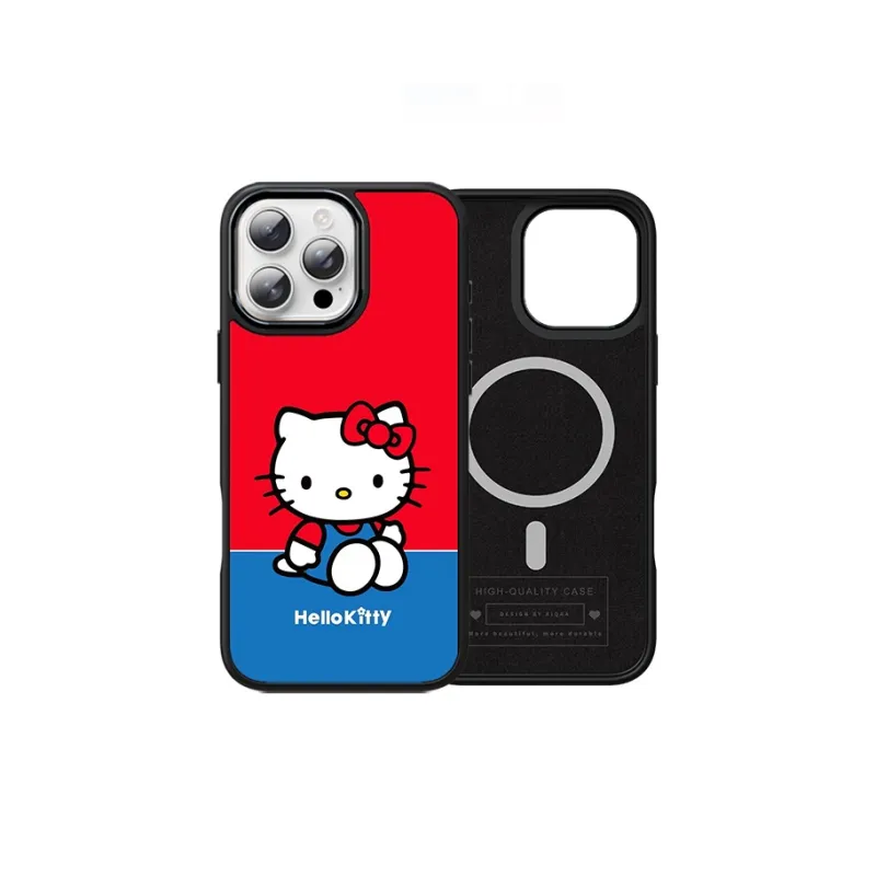 Sanrio Matte Material Gilded Magnetic Cute High End Phone Case Compatibility IPhone16ProMax/15/14/13/12proma Cartoon-7