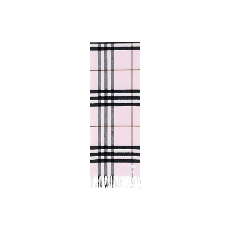 Burberry Cashmere Knit Scarves Women's Light Pink-1