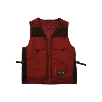 FLOAT Loose Fit Vest Unisex Burgundy