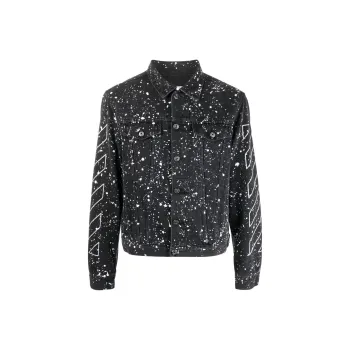 OFF WHITE FW22 Denim Jacket Men's Black