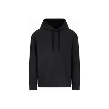 EMPORIO ARMANI Asv Jersey Lyocell Blend Hooded Sweatshirt With All over Lettering