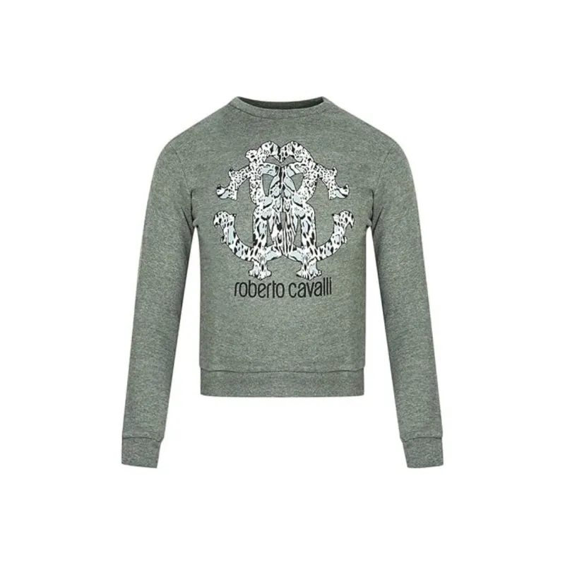 Roberto Cavalli Sweatshirt Men's Gray-0