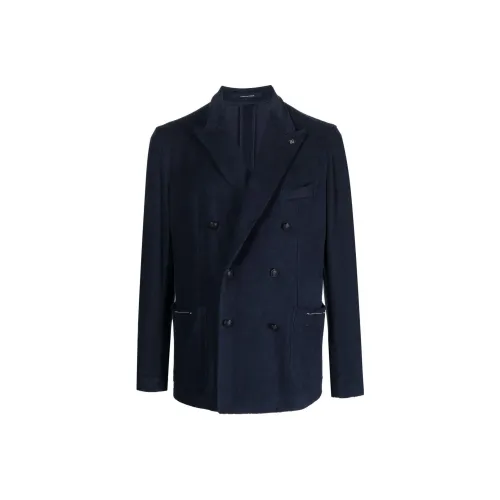 Tagliatore Peak lapel Double breasted Blazer