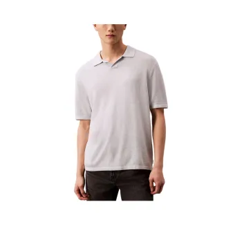 CALVIN KLEIN Polo Shirt Europe Version Men's Gray