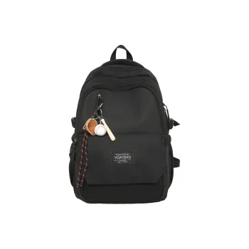 OUZIHUANG Nylon Backpack Unisex Black/White/Red/Khaki/Blue