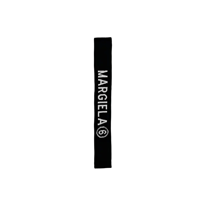 MM6 Maison Margiela Logo Intarsia Knit Scarf-4