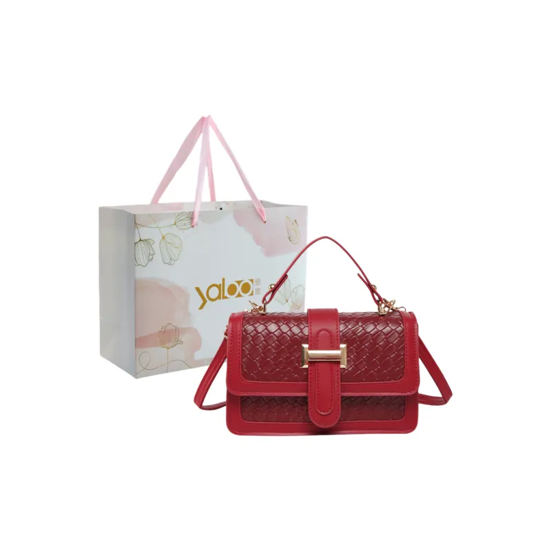 Yalu PU Handbag Unisex White/Black/Red/Green/Brown-12